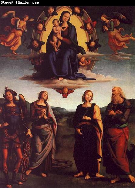 Pietro Perugino The Virgin and Child with Saints